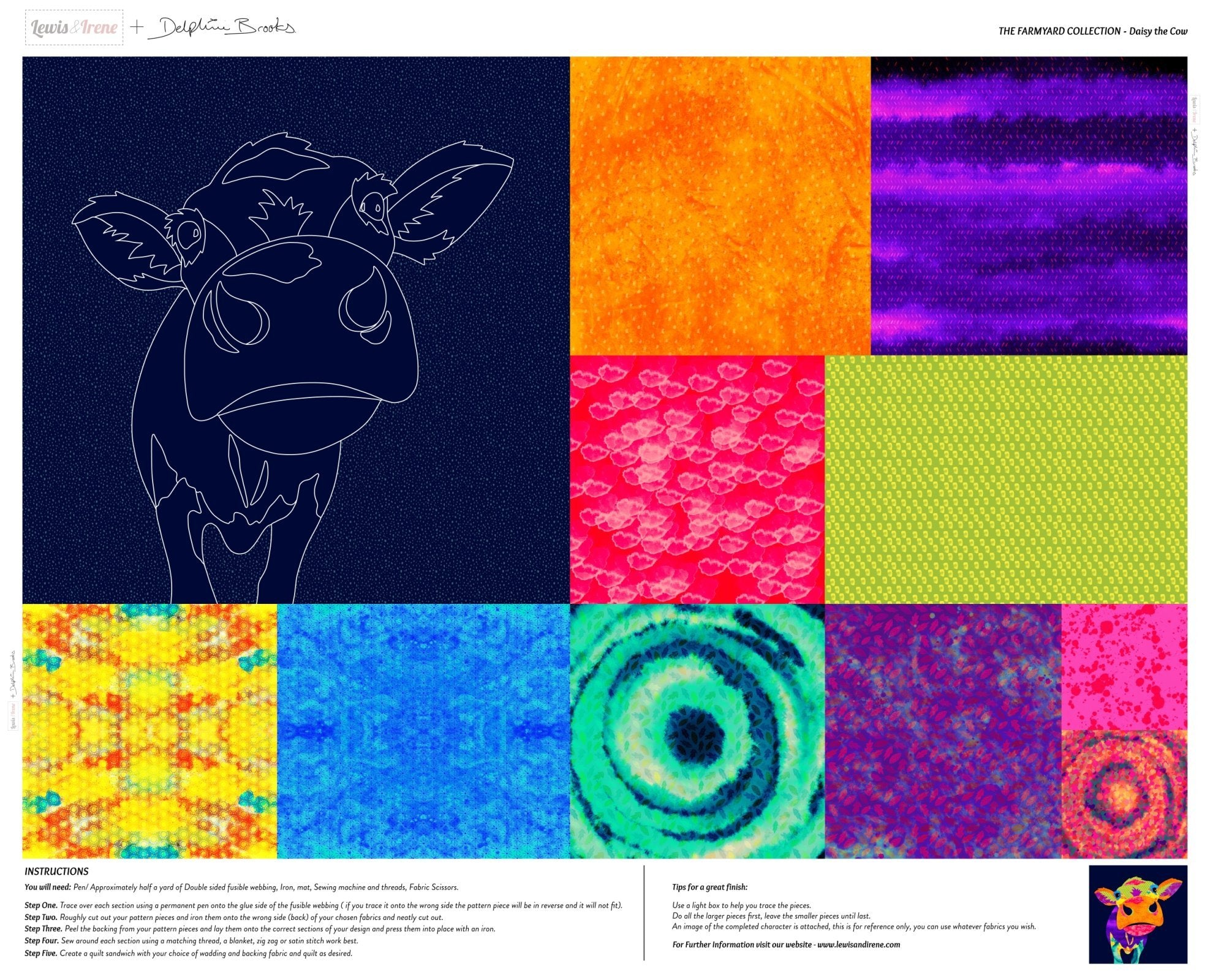 Daisy the Cow - DB1 • Farmyard Collection by Delphine Brooks