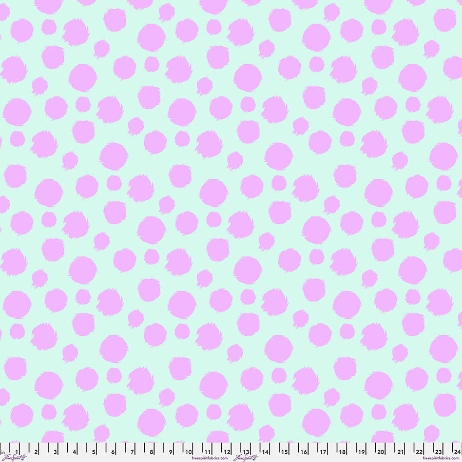 Fur Ball - Technomint Minky • Tabby Road by Tula Pink