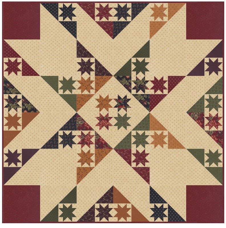 Aster Trails Quilt Kit • Quail Run by Kansas Troubles