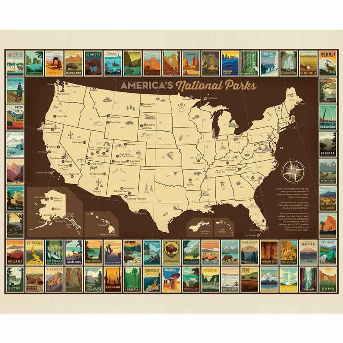 National Parks Poster Panel 36 X 43 • Riley Blake
