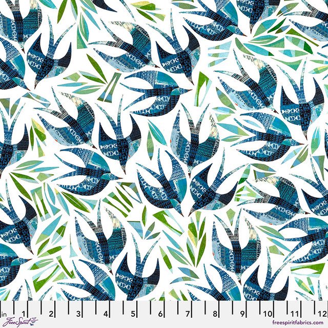 Swallows - Blue • Flying South
