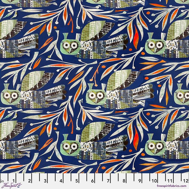 Winter Owl - Dark Blue • Flying South