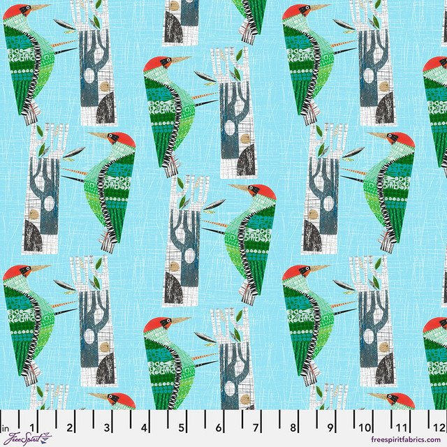 Woodpecker - Sky Blue • Flying South