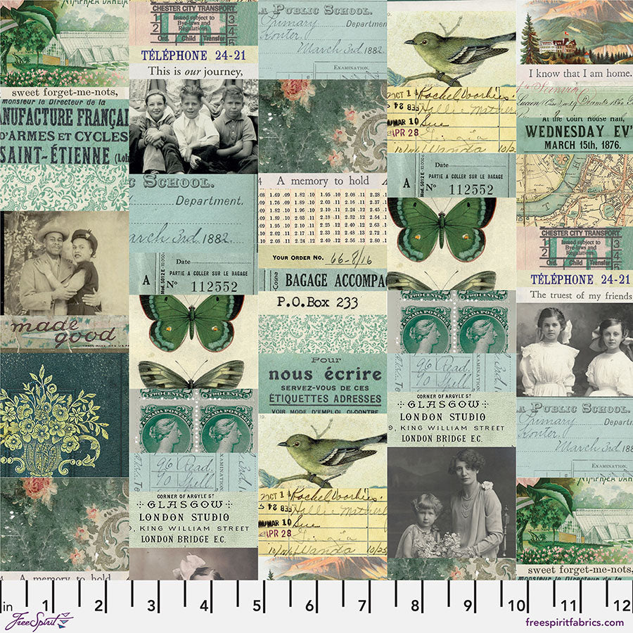 Teal Collage - Teal • Tim Holtz Palette Teal