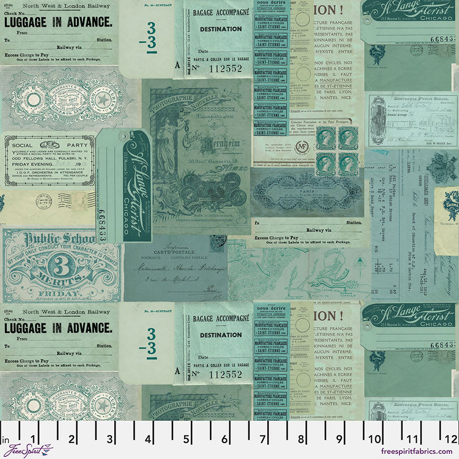Teal Ephemera - Teal • Tim Holtz Palette Teal