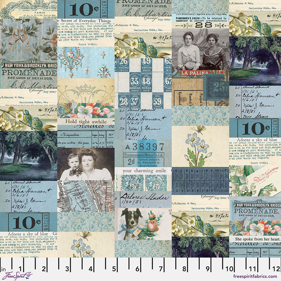 Blue Collage - Blue • Tim Holtz Palette Blue