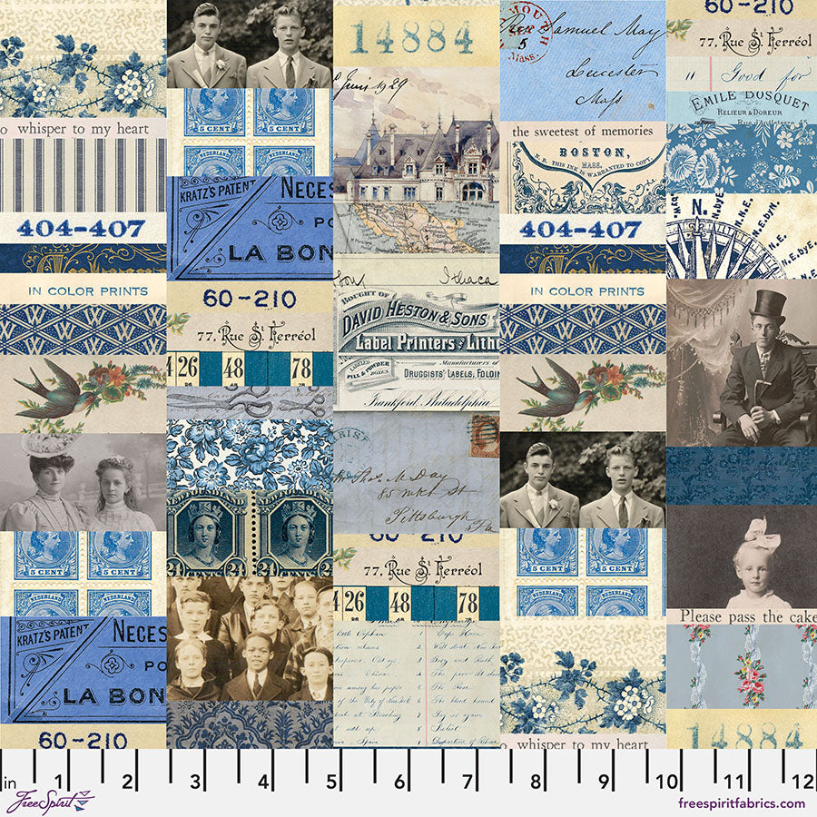 Indigo Collage - Indigo • Tim Holtz Palette Indigo