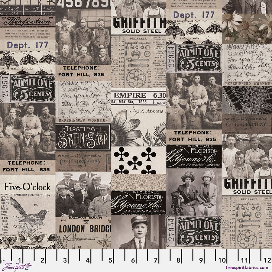 Charcoal Collage - Charcoal • Tim Holtz Palette Charcoal