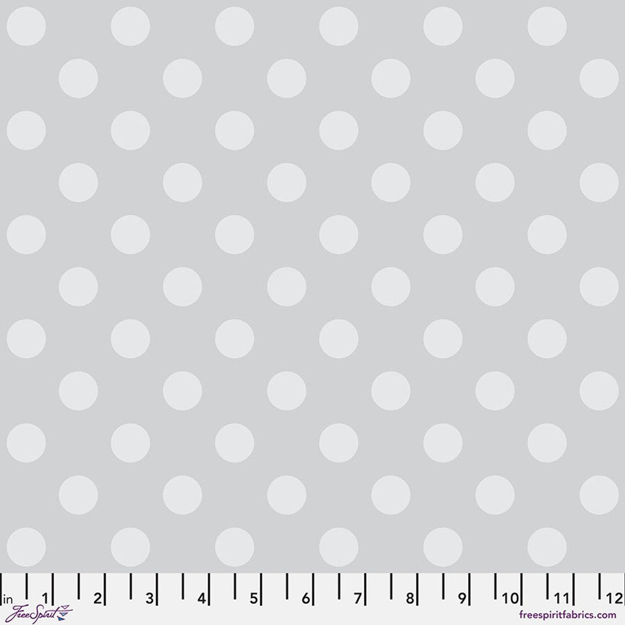 Pom Pom - Fog • True Colors Graywork by Tula Pink