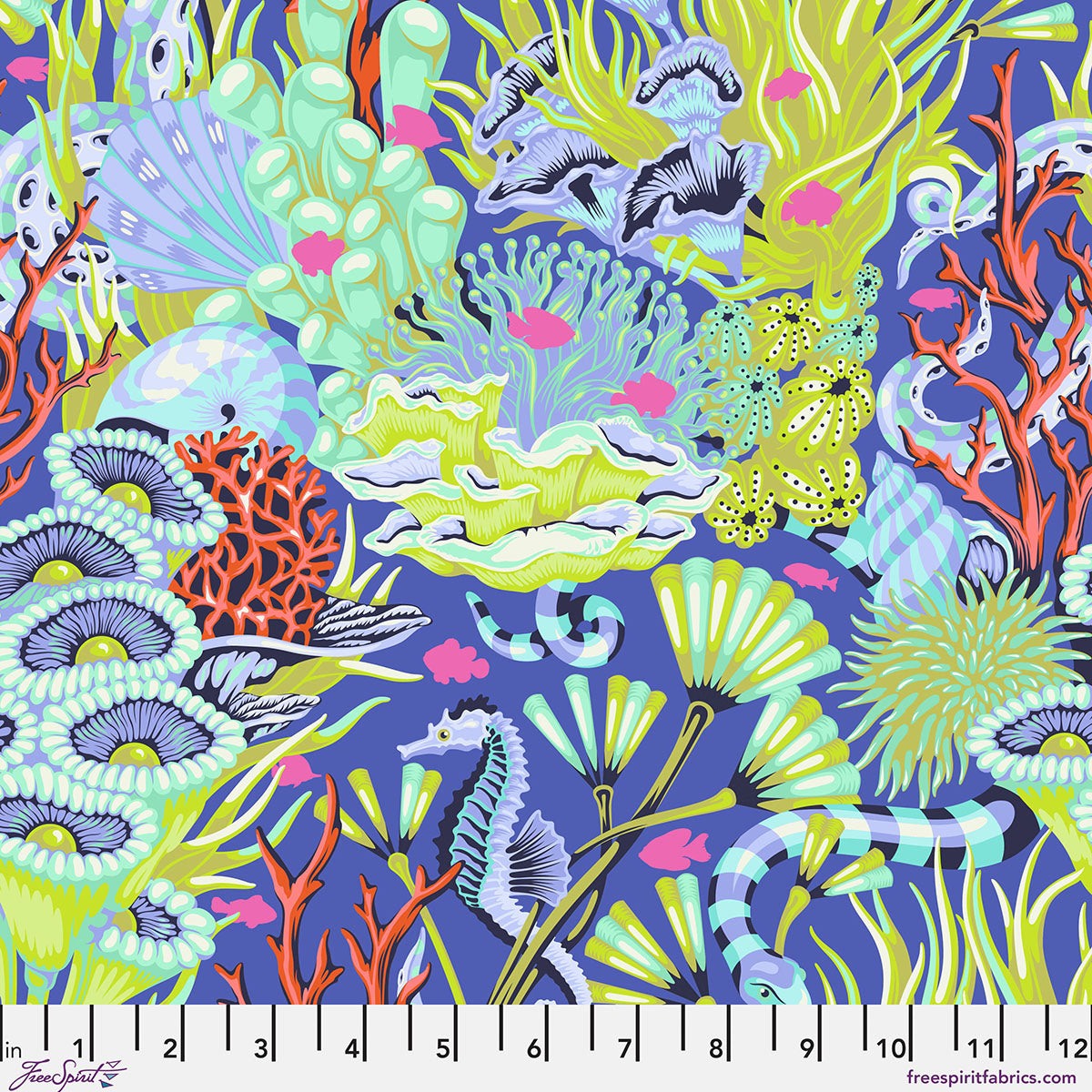 Reef What You Sew - Marine • Floral Reef by Tula Pink