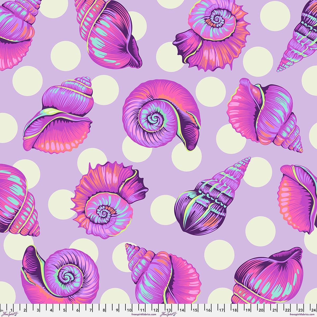 Big Shelly 108"  - Ultraviolet • Floral Reef Tula Pink
