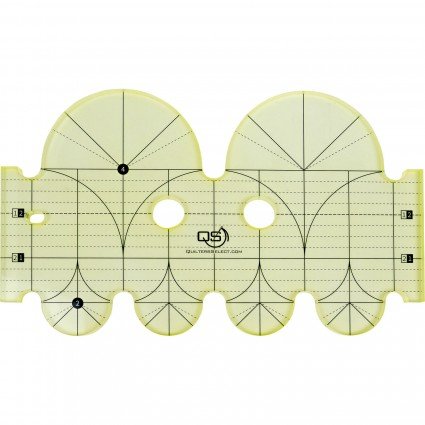QS Machine Quilt Ruler 4x2"