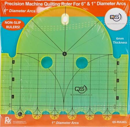 QS Machine Quilt Ruler 6x1"