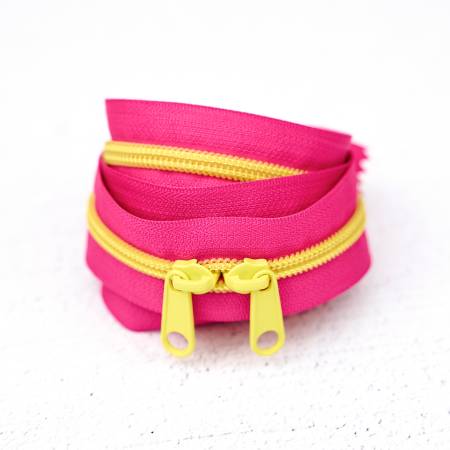 30" Zipper - Razzle Lime