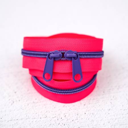30" Zipper - Raspberry Rave