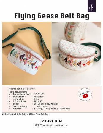 Flying Geese Belt Bag Pattern