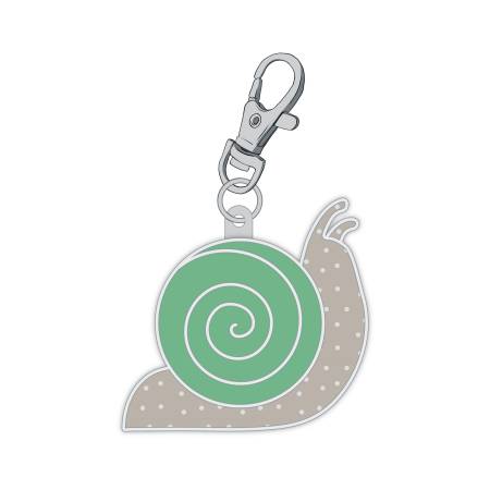 Calico Enamel Charms Snail • Lori Holt