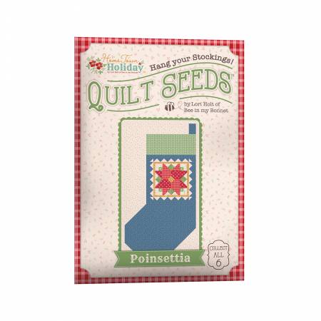 Lori Holt - Home Town Holiday Quilt Seeds - Poinsettia