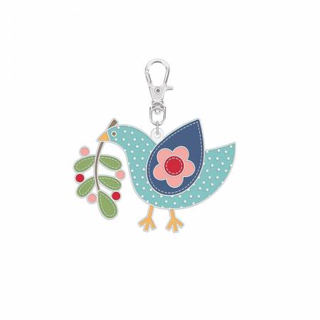 Lori Holt Enamel • Happy Charm Bluebird