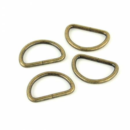 Four D-Rings 1" Antique • Sallie Tomato