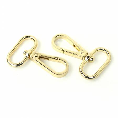 Two Swivel Hooks 1" Gold • Sallie Tomato