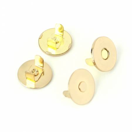 Two Magnetic Snaps 3/4" Gold • Sallie Tomato