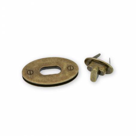 Large Classic Turn Lock Antique
