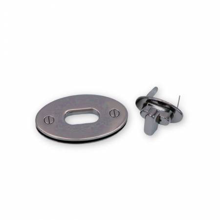 Large Classic Turn Lock Gunmetal