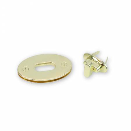 Large Classic Turn Lock Gold