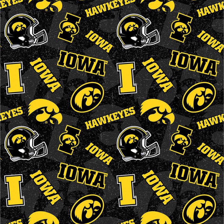 Iowa Hawk Football Helmets Tone on Tone by Skytel