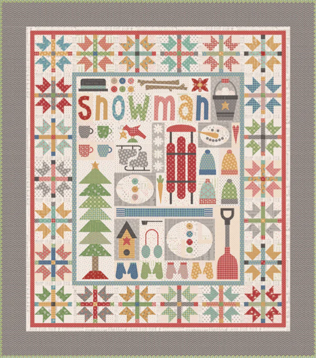 Let's Make A Snowman Quilt Kit • Lori Holt Sew Along