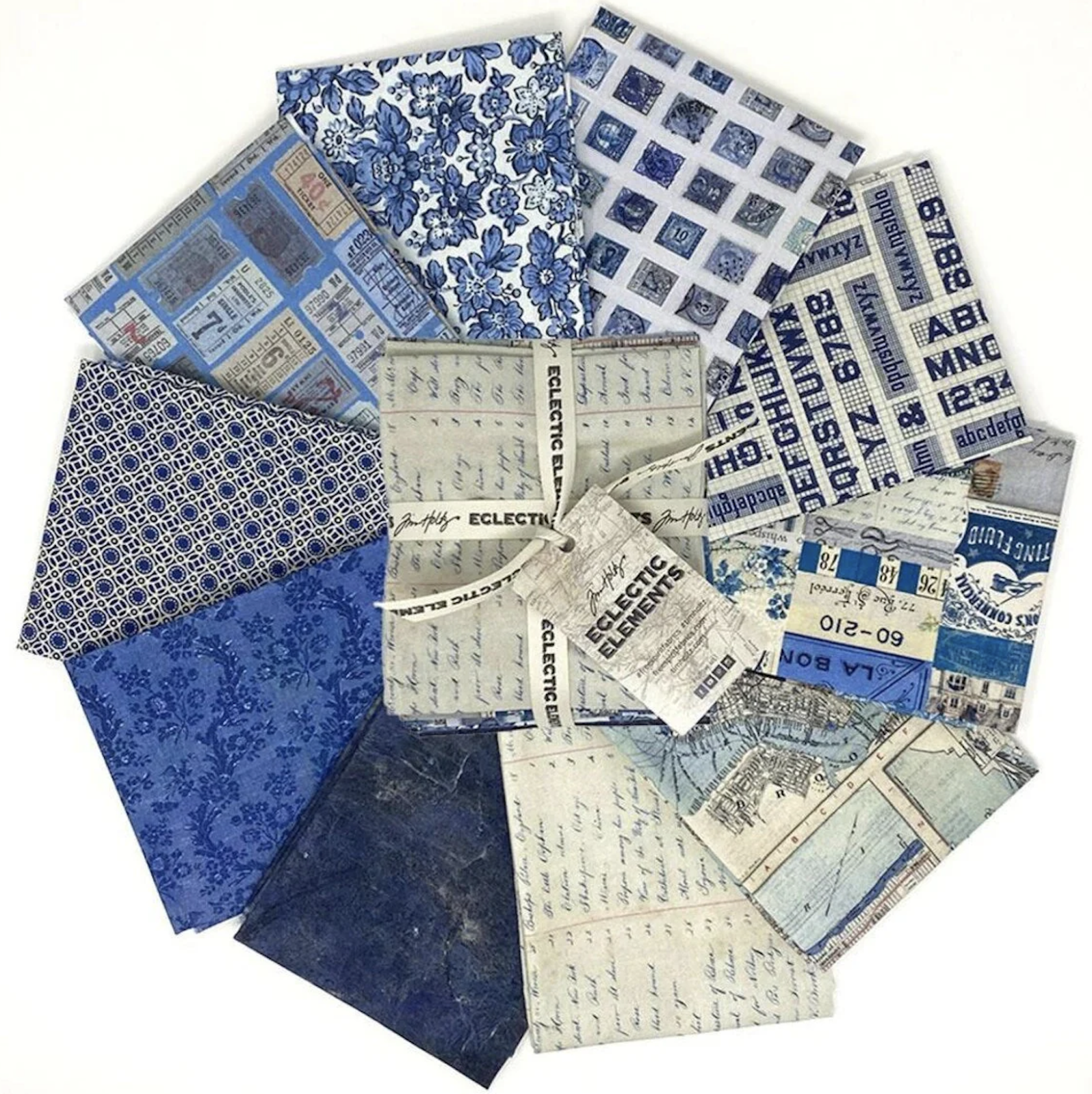 Tim Holtz Palette - Indigo 10 FQ Bundle