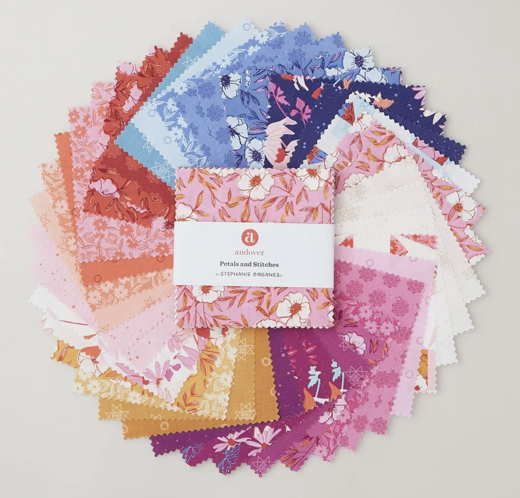 Petals & Stitches Single Scoop • 5" Square, 42 count