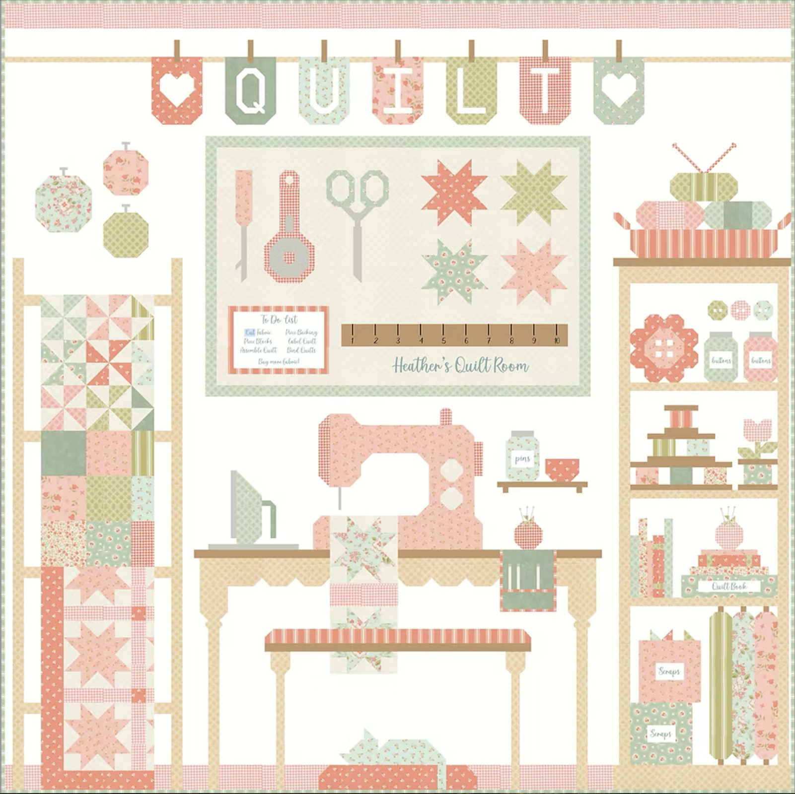 Quilt Room Kit • Sunbonnet by My Sew Quilty Life