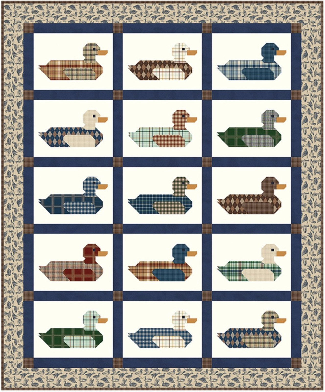 Plaid Mallards Quilt Kit - Plaid Venture Club