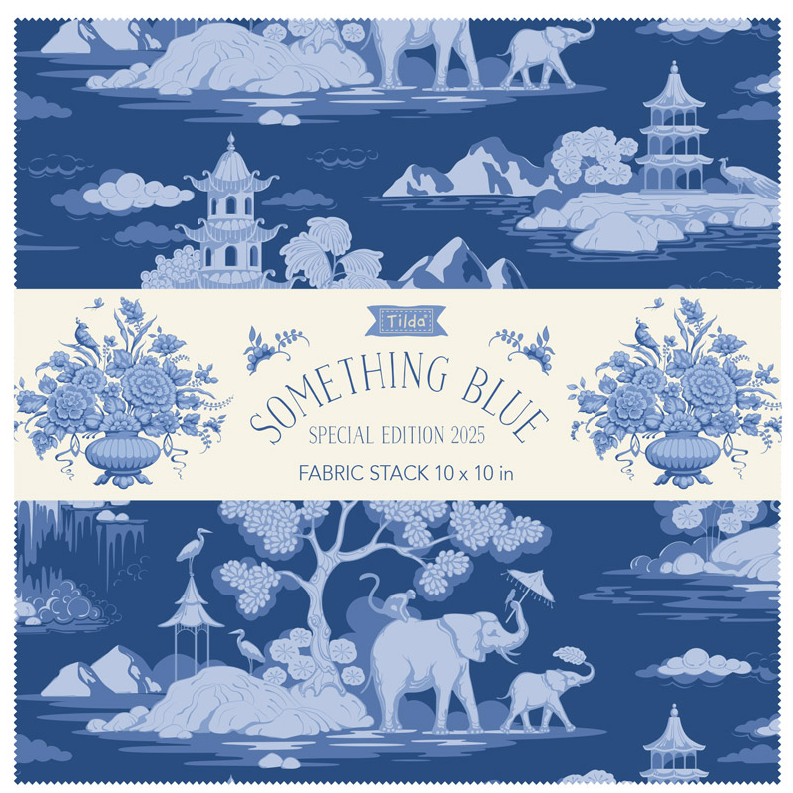 Something Blue Fabric Stack 10" • Tilda Fabrics