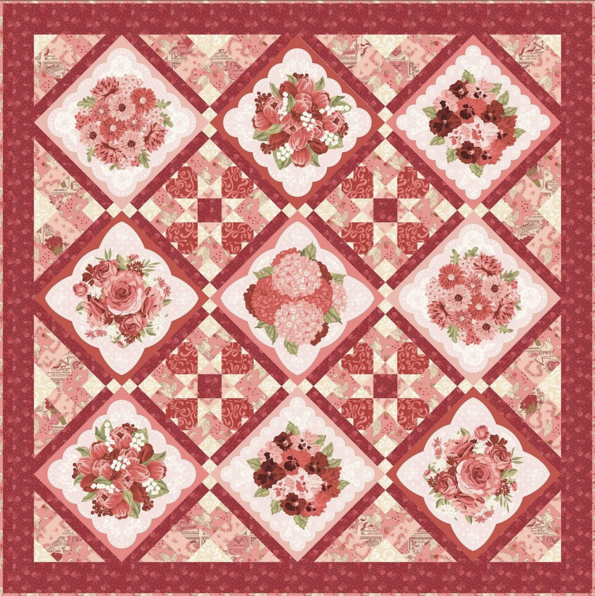 Love Affair Quilt Kit • Je T'Aime by Stacy Iest Hsu