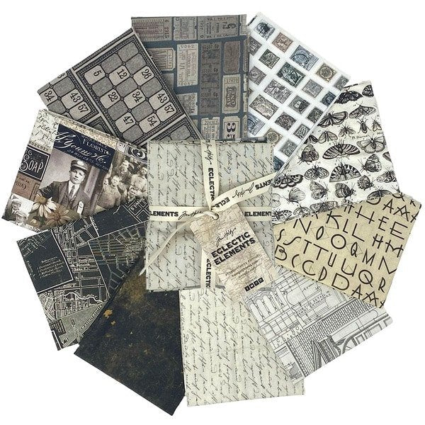 Tim Holtz Palette - Charcoal 10 FQ Bundle