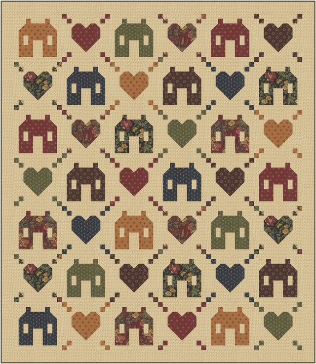Friendly Neighborhood Quilt Kit • Wheatland by Kansas Troubles