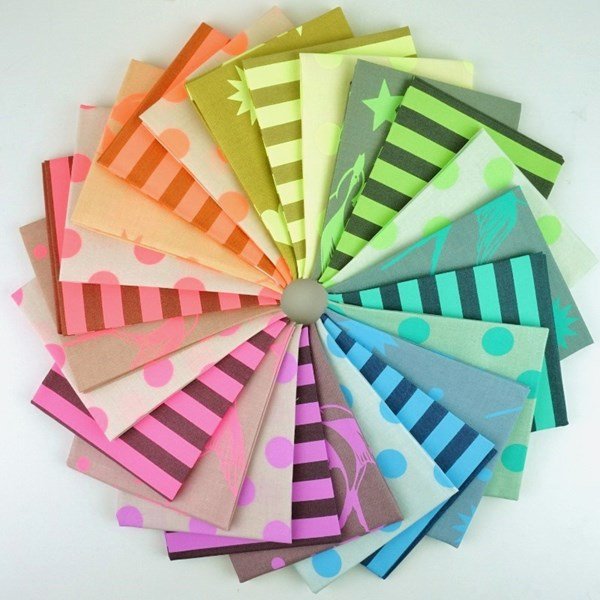 Neon Pom, Tent Stripe, Fairy 23 Petite FQ Bundle