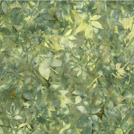Celadon V2550-105 Distressed Leaves • Bali Batik