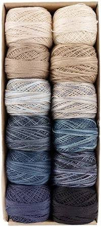 Valdani Pearl Cotton-Set 12 Snowman Gatherings